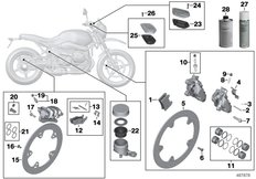 Goto diagram: BMW Classic Motorbike Model R nineT Urban G/S (0J41, 0J43)( USA ), Category 02.10 Service, brakes :: Diagram: 02_0150