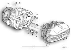 Goto diagram: BMW Classic Motorbike Model R65LS( ECE ), Category 11.20 CYLINDER HEAD/CYLINDER HEAD COVER :: Diagram: 11_1708