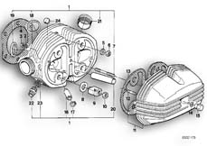 Goto diagram: BMW Classic Motorbike Model R 100 RT( USA ), Category 11.20 Cylinder head :: Diagram: 11_1784