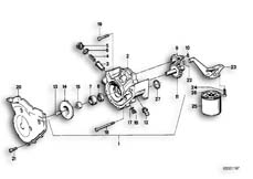 Goto diagram: BMW Classic Motorbike Model K 75 84 (0561)( ECE ), Category 11.35 WATERPUMP/OILPUMP - OIL FILTER :: Diagram: 11_1818