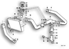 Goto diagram: BMW Classic Motorbike Model K 1 (0525,0535)( ECE ), Category 11.35 COOLING SYSTEM - WATER HOSES :: Diagram: 11_1820