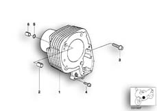Goto diagram: BMW Classic Motorbike Model R 1200 C 97 (0424,0434)( USA ), Category 11.11 Cylinder :: Diagram: 11_1845