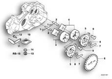 Goto diagram: BMW Classic Motorbike Model F 650 ST 97 (0163,0168)( USA ), Category 11.41 Single parts for oil pump :: Diagram: 11_1863