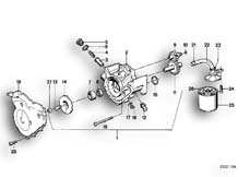 Goto diagram: BMW Classic Motorbike Model K 100 RT 84 (0504,0505,0514)( ECE ), Category 11.35 WATERPUMP/OILPUMP - OIL FILTER :: Diagram: 11_1974