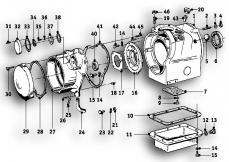 Goto diagram: BMW Classic Motorbike Model R27( ECE ), Category 11.10 Engine housing mounting parts :: Diagram: 11_2591