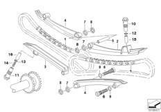 Goto diagram: BMW Classic Motorbike Model R 1150 RT 00 (0419,0499)( ECE ), Category 11.34 TIMING-VALVE TRAIN-TIMING CHAIN/CAMSHAFT :: Diagram: 11_2797