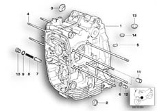Goto diagram: BMW Classic Motorbike Model R 1150 R Rockster (0308,0318)( USA ), Category 11.11 Engine housing :: Diagram: 11_2802