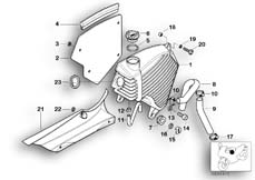 Goto diagram: BMW Classic Motorbike Model G 650 GS 11 (0188,0189)( USA ), Category 11.44 Lubrication syst., oil tank :: Diagram: 11_2928