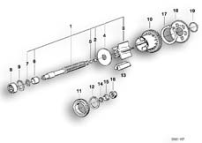 Goto diagram: BMW Classic Motorbike Model K 1200 RS 01 (0547,0557)( USA ), Category 11.21 Output shaft :: Diagram: 11_3295