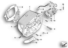 Goto diagram: BMW Classic Motorbike Model R 1200 GS 04 (0307,0317)( USA ), Category 11.12 Cylinder Head/Mounting parts :: Diagram: 11_3591