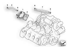 Goto diagram: BMW Classic Motorbike Model K 1300 S (0508,0509)( USA ), Category 11.15 ENGINE VENTILATION :: Diagram: 11_3816