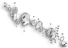 Goto diagram: BMW Classic Motorbike Model K 1200 R Sport (0585,0595)( ECE ), Category 11.51 Coolant pump :: Diagram: 11_3828