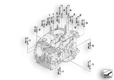 Goto diagram: BMW Classic Motorbike Model R 1200 GS Adve. 08 (0380,0390)( ECE ), Category 11.11 mounting point crankcase left :: Diagram: 11_3837