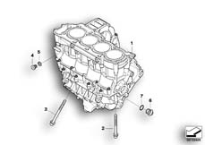 Goto diagram: BMW Classic Motorbike Model K 1200 R Sport (0585,0595)( USA ), Category 11.11 Engine Block :: Diagram: 11_3891