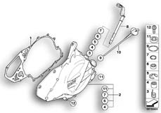 Goto diagram: BMW Classic Motorbike Model F 800 GS Adve. (0B05, 0B15)( USA ), Category 11.14 Engine housing cover, left :: Diagram: 11_3997