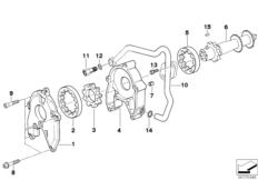 Goto diagram: BMW Classic Motorbike Model R 1200 R 11 (0400,0490)( ECE ), Category 11.41 Single parts for oil pump :: Diagram: 11_4216