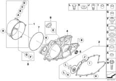 Goto diagram: BMW Classic Motorbike Model G 450 X (0145)( USA ), Category 11.14 Engine housing cover, right :: Diagram: 11_4243