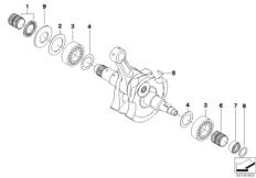 Goto diagram: BMW Classic Motorbike Model G 450 X (0145)( USA ), Category 11.21 Crankshaft bearings :: Diagram: 11_4278