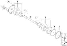 Goto diagram: BMW Classic Motorbike Model G 450 X (0145)( ECE ), Category 11.41 Single parts for oil pump :: Diagram: 11_4279