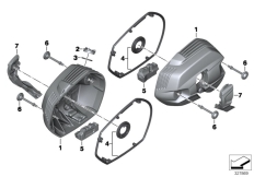 Goto diagram: BMW Classic Motorbike Model R nineT 16 (0J01, 0J03)( ECE ), Category 11.12 Cylinder head cover/Mounting parts :: Diagram: 11_4289