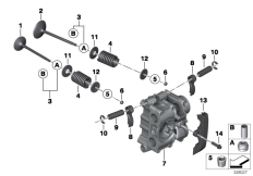 Goto diagram: BMW Classic Motorbike Model R nineT (0A06, 0A16)( ECE ), Category 11.34 TIMING GEAR - INTAKE VALVE/EXHAUST VALVE :: Diagram: 11_4294