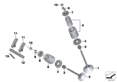 Goto diagram: BMW Classic Motorbike Model S 1000 RR 12 (0524,0534)( ECE ), Category 11.34 TIMING GEAR - INTAKE VALVE/EXHAUST VALVE :: Diagram: 11_4482