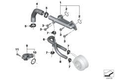 Goto diagram: BMW Classic Motorbike Model C 650 Sport 16 (0C04, 0C14)( ECE ), Category 11.53 Coolant hoses / mounting parts :: Diagram: 11_5073