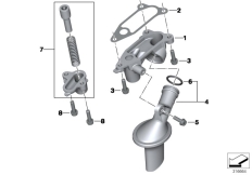 Goto diagram: BMW Classic Motorbike Model S 1000 RR 12 (0524,0534)( ECE ), Category 11.41 Oil-pressure control valve :: Diagram: 11_5191