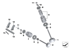 Goto diagram: BMW Classic Motorbike Model S 1000 RR 15 (0D40)( THA ), Category 11.34 Valves with springs :: Diagram: 11_5330