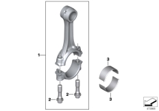 Goto diagram: BMW Classic Motorbike Model G 310 R (0G01, 0G11)( ECE ), Category 11.24 Connecting rod with bearing :: Diagram: 11_6671