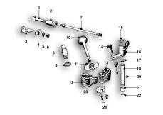 Goto diagram: BMW Classic Motorbike Model R66( ECE ), Category 11.34 Valves with springs :: Diagram: 11p0022