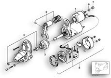 Goto diagram: BMW Classic Motorbike Model R 1150 RS 01 (0447,0498)( ECE ), Category 12.41 Starter, single parts :: Diagram: 12_1173