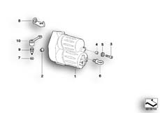 Goto diagram: BMW Classic Motorbike Model R 1200 Montauk 03 (0309,0319)( ECE ), Category 12.41 Starter cover/mounting :: Diagram: 12_1316