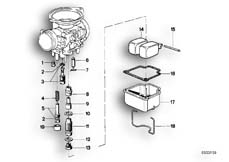 Goto diagram: BMW Classic Motorbike Model R45/N( ECE ), Category 13.05 CARBURETOR-FLOAT ASSY/JET :: Diagram: 13_0464