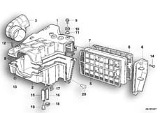 Goto diagram: BMW Classic Motorbike Model F 650 97 (0166)( USA ), Category 13.71 Intake silencer / Filter cartridge :: Diagram: 13_0532