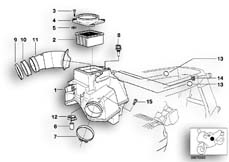 Goto diagram: BMW Classic Motorbike Model R 1100 S 98 (0422,0432)( ECE ), Category 13.71 Intake silencer / Filter cartridge :: Diagram: 13_0850