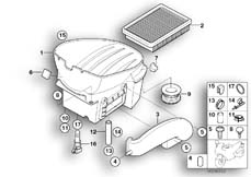 Goto diagram: BMW Classic Motorbike Model F 650 CS 04 (0177,0187)( ECE ), Category 13.71 Intake sound system :: Diagram: 13_0974