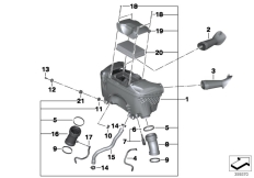 Goto diagram: BMW Classic Motorbike Model R 1200 GS 17 (0A51, 0A61)( USA ), Category 13.71 Intake silencer / Filter cartridge :: Diagram: 13_1511