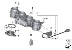 Goto diagram: BMW Classic Motorbike Model HP4Race (0E31, 0E33)( ECE ), Category 13.54 Throttle housing Assy :: Diagram: 13_1767