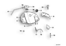 Goto diagram: BMW Classic Motorbike Model R 80 GS( ECE ), Category 16.03 Fuel tank PD :: Diagram: 16_0288