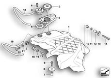 Goto diagram: BMW Classic Motorbike Model K 1200 LT 99 (0545,0555)( USA ), Category 16.11 FUEL TANK MOUNTING PARTS :: Diagram: 16_0369
