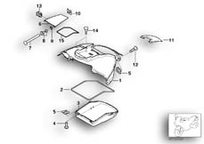 Goto diagram: BMW Classic Motorbike Model K 1200 LT 99 (0545,0555)( ECE ), Category 46.63 Covering fuel tank :: Diagram: 16_0377