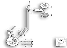 Goto diagram: BMW Classic Motorbike Model K 1200 RS 01 (0547,0557)( ECE ), Category 16.13 Fuel tank ventilation/Attaching parts :: Diagram: 16_0422