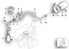 Goto diagram: BMW Classic Motorbike Model C1 200 (0192)( ECE ), Category 16.14 FUEL PUMP/FUEL FILTER :: Diagram: 16_0465