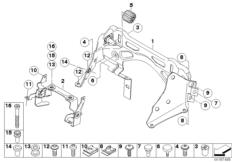 Goto diagram: BMW Classic Motorbike Model K 1200 R Sport (0585,0595)( USA ), Category 16.11 Fuel tank fixing :: Diagram: 16_0749