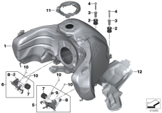 Goto diagram: BMW Classic Motorbike Model R 1200 GS Adve. (0A32)( THA ), Category 16.11 Fuel tank / fastening parts :: Diagram: 16_0930
