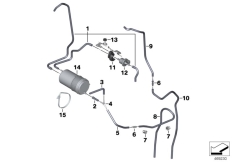 Goto diagram: BMW Classic Motorbike Model K 1600 Bagger (0F51, 0F53)( ECE ), Category 16.05 Ventilation, emission monitoring :: Diagram: 16_1132