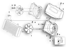 Goto diagram: BMW Classic Motorbike Model C1 (0191)( ECE ), Category 17.42 Fan :: Diagram: 17_0191