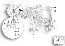 Goto diagram: BMW Classic Motorbike Model G 650 GS 11 (0188,0189)( ECE ), Category 17.12 Radiator hoses/temperature sensor :: Diagram: 17_0199
