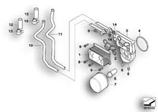 Goto diagram: BMW Classic Motorbike Model F 800 R 15 (0B24)( BRA ), Category 17.12 Heat exchanger/Leads :: Diagram: 17_0373